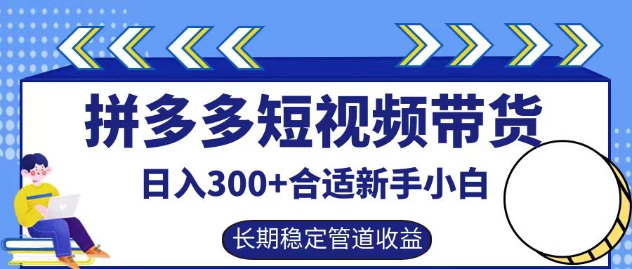 拼多多短视频带货日入300+实操落地流程-荔枝网络