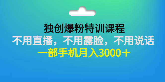 【副业项目3363期】一部手机月入3000的抖音不露脸吸粉课程（抖音不露脸不直播怎么赚钱）-荔枝网络