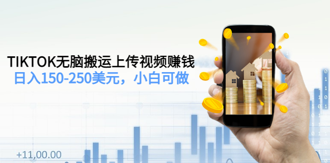 【副业项目3638期】TIKTOK无脑搬运上传视频赚钱，日入150-250美元，小白可做-荔枝网络