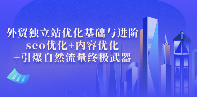 【副业项目4072期】外贸独立站seo优化：内容优化+引爆自然流量终极武器-荔枝网络