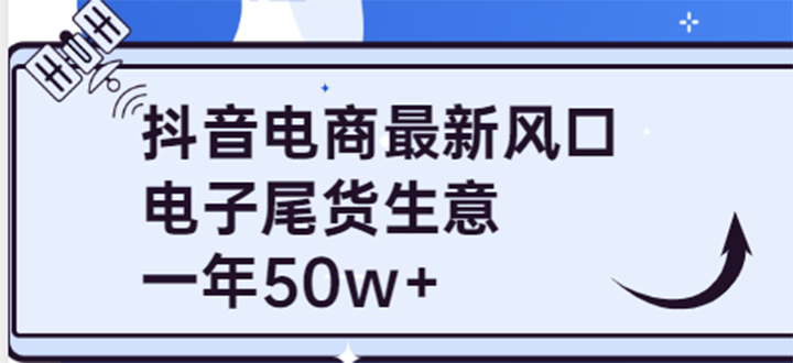 【副业项目4102期】抖音电商最新风口，利用信息差做电子尾货生意，一年50w+（7节课+货源渠道)-荔枝网络