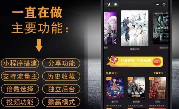 【副业项目4133期】影视小程序搭建教程,号称日入300+【源码+教程】-荔枝网络