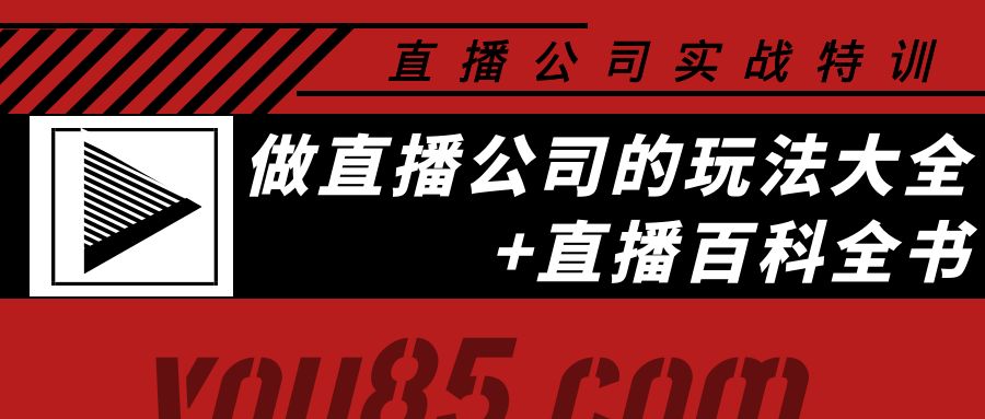 【副业项目4162期】老陈·直播公司实战特训：做直播公司的玩法大全+直播百科全书-荔枝网络