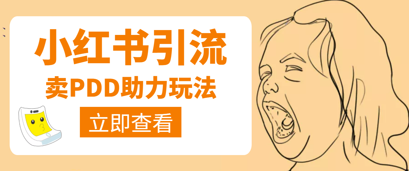 【副业项目4230期】利用小红书卖拼多多助力，日赚100+，顺便还能引个流【视频课程】-荔枝网络