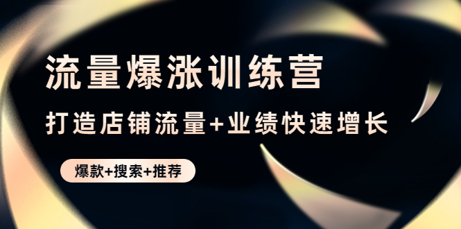 【副业项目4741期】流量爆涨训练营：打造店铺流量+业绩快速增长 (爆款+搜索+推荐)-荔枝网络