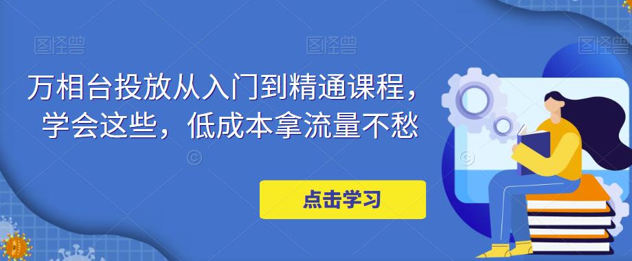 【副业项目5117期】万相台投放·新手到精通课程，学会这些，低成本拿流量不愁-荔枝网络