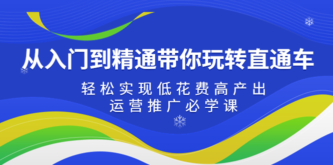 【副业项目5274期】从入门到精通带你玩转直通车：轻松实现低花费高产出，35节运营推广必学课-荔枝网络