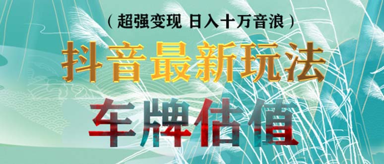 【副业项目5369期】抖音最新无人直播变现直播车牌估值玩法项目 轻松日赚几百+【详细玩法教程】-荔枝网络