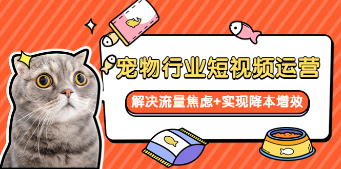【副业项目5947期】宠物/行业短视频运营 流量增长的一层窗户纸 解决流量焦虑+实现降本增效-荔枝网络