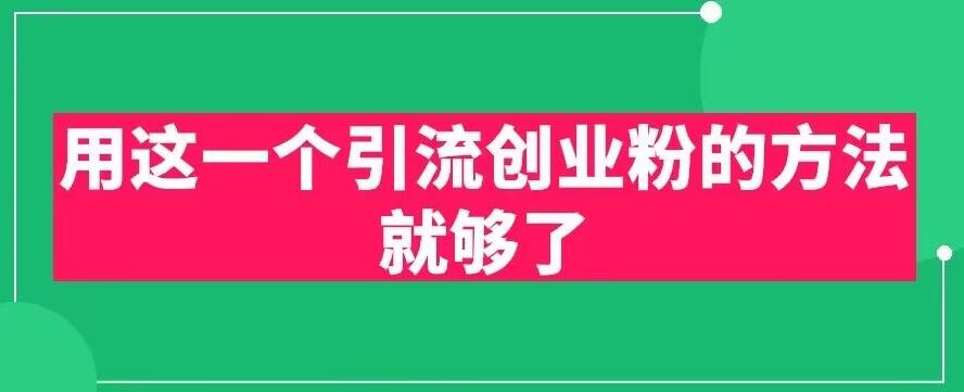 【副业项目6342期】用这一个引流创业粉的方法就够了，PPT短视频引流创业粉【揭秘】-荔枝网络