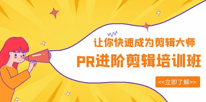 【副业项目6160期】PR进阶剪辑培训班，让你快速成为剪辑大师 12节视频课程+素材！-荔枝网络