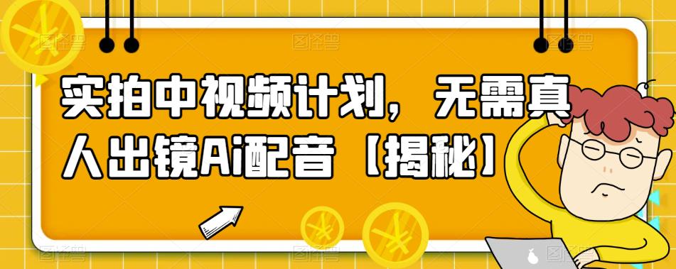 【副业项目6165期】实拍中视频计划，无需真人出镜Ai配音【揭秘】-荔枝网络