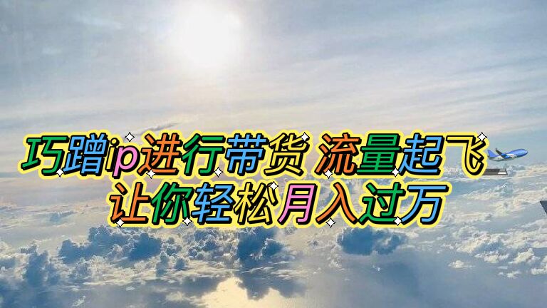 【副业项目6027期】巧蹭ip进行带货，流量起飞，让你轻松月入过万【脚本+素材】-荔枝网络