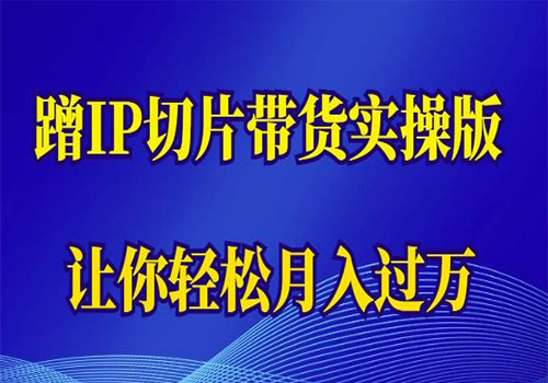 【副业项目6060期】2023蹭这个IP切片带货实操版,让你轻松月入过万(教程+素材)-荔枝网络