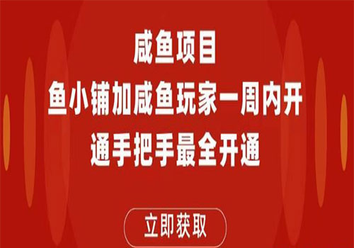 【副业项目6067期】2023闲鱼项目鱼小铺加闲鱼玩家认证一周内开通，手把手最全开通-荔枝网络