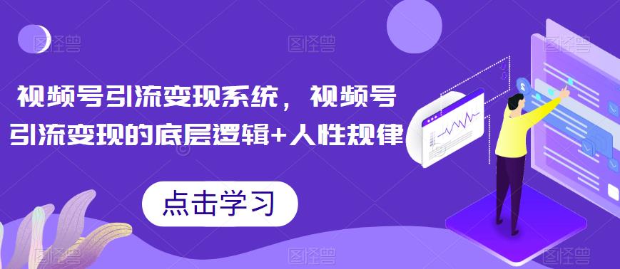 【副业项目6868期】视频号引流变现系统，视频号引流变现的底层逻辑+人性规律-荔枝网络