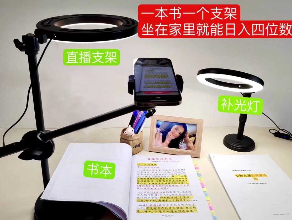 【副业项目6941期】抖音小白直播课堂 一本书 一个支架 坐在家里就能日入四位数-荔枝网络