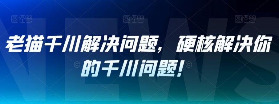 【副业项目7379期】老猫千川解决问题，硬核解决你的千川问题！-荔枝网络