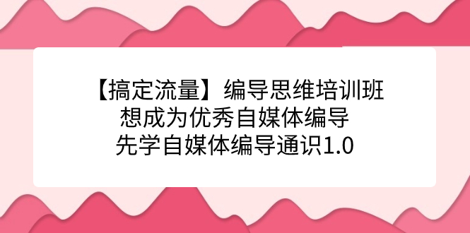 【副业项目7456期】编导思维培训班，想成为优秀自媒体编导先学自媒体编导通识1.0-荔枝网络