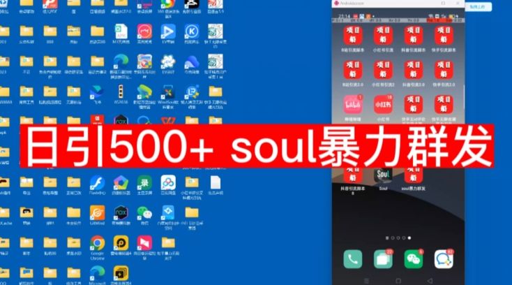 【副业项目7591期】【项目船首发】日引500soul暴力群发项目拆解【揭秘】-荔枝网络