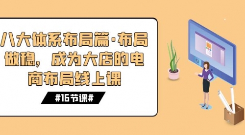 【副业项目7712期】八大体系布局篇·布局做稳，成为大店的电商布局线上课（16节课）-荔枝网络