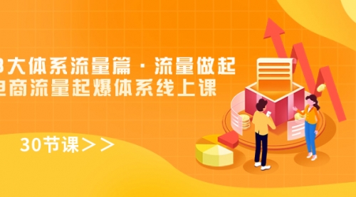 【副业项目7860期】8大体系流量篇·流量做起，电商流量起爆体系线上课（30节课）-荔枝网络