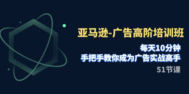 【副业项目8049期】亚马逊-广告高阶培训班，每天10分钟，手把手教你成为广告实战高手-荔枝网络