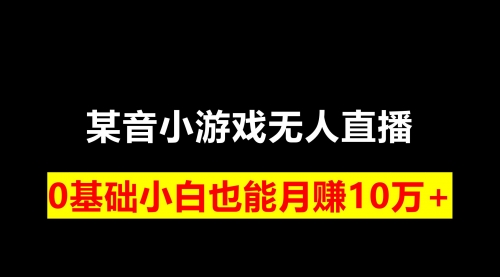 【副业项目8196期】靠小游戏直播月入10W+，每天两小时，保姆式教程-荔枝网络