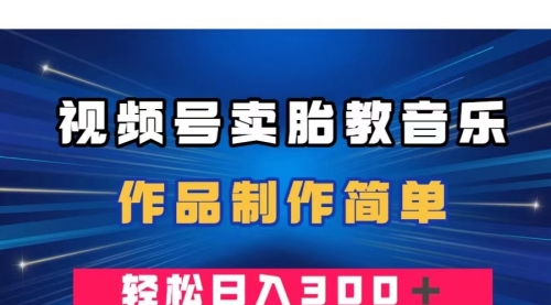 【副业项目8197期】视频号卖胎教音乐，作品制作简单，一单49，轻松日入300＋-荔枝网络