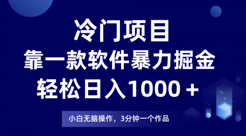 【副业项目8219期】冷门项目靠一款软件，暴力掘金日入1000＋，小白轻松上手-荔枝网络