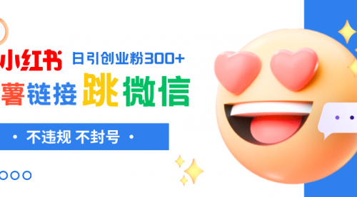 【副业项目8250期】小红薯跳转微信链接制作和引流思路，不违规不封号-荔枝网络