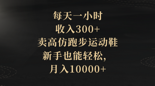 【副业项目8486期】每天一小时，收入300+，卖跑步运动鞋-荔枝网络