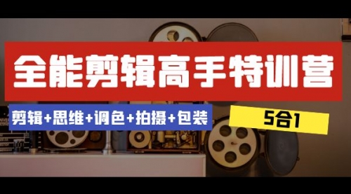 【副业项目8500期】全能剪辑-高手特训营：剪辑+思维+调色+拍摄+包装-荔枝网络