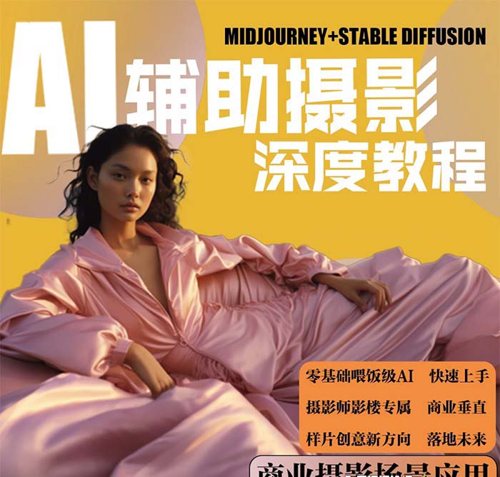 【副业8814期】2024年AI辅助摄影人工智能商业应用摄影课程（37节课）-荔枝网络