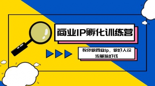 【副业8686期】商业IP-孵化训练营新版，教你做商业Ip，做好人设，流量搞好钱-荔枝网络