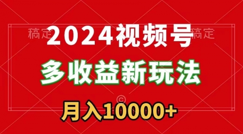 【副业9019期】2024视频号多收益新玩法，每天5分钟，月入1w+，新手小白都能简单上手-荔枝网络