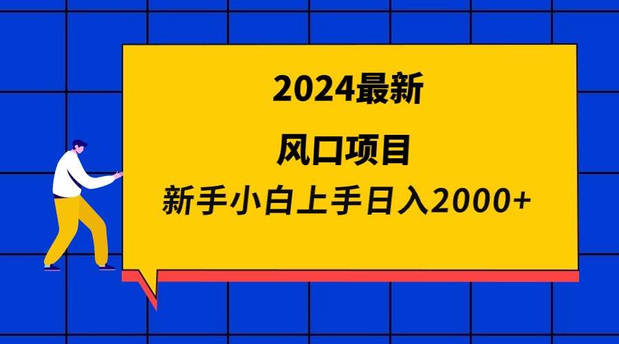 2024最新风口项目 新手小白日入2000+-荔枝网络