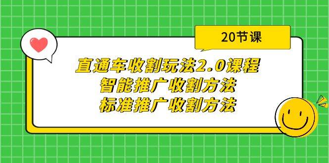 直通车收割玩法2.0课程：智能推广收割方法+标准推广收割方法（20节课）-荔枝网络