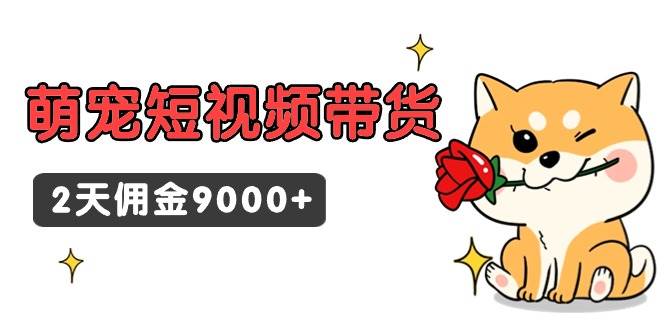 东哲日记·萌宠短视频带货，2天佣金9000+-荔枝网络