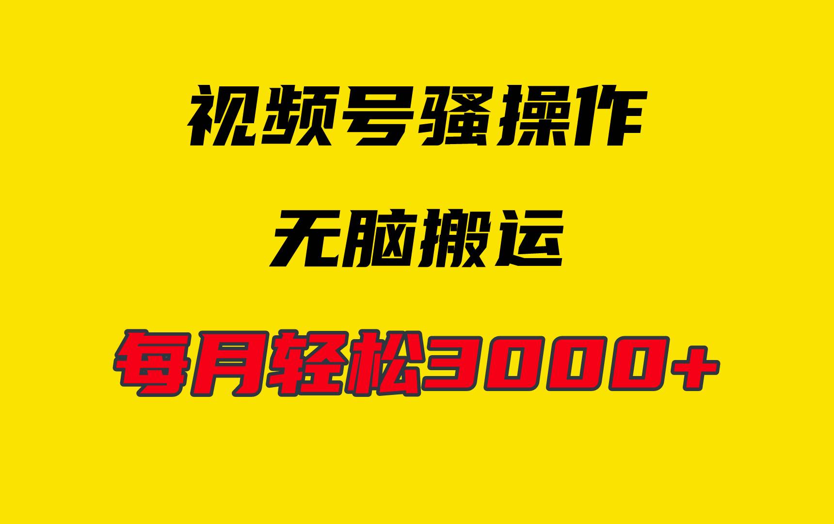 4月最新视频号无脑爆款玩法，挂机纯搬运，每天轻松3000+-荔枝网络
