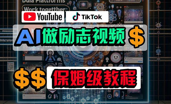 利用AI制作励志视频,在YouTube和TikTok赚钱,小白可做(附工具)-荔枝网络