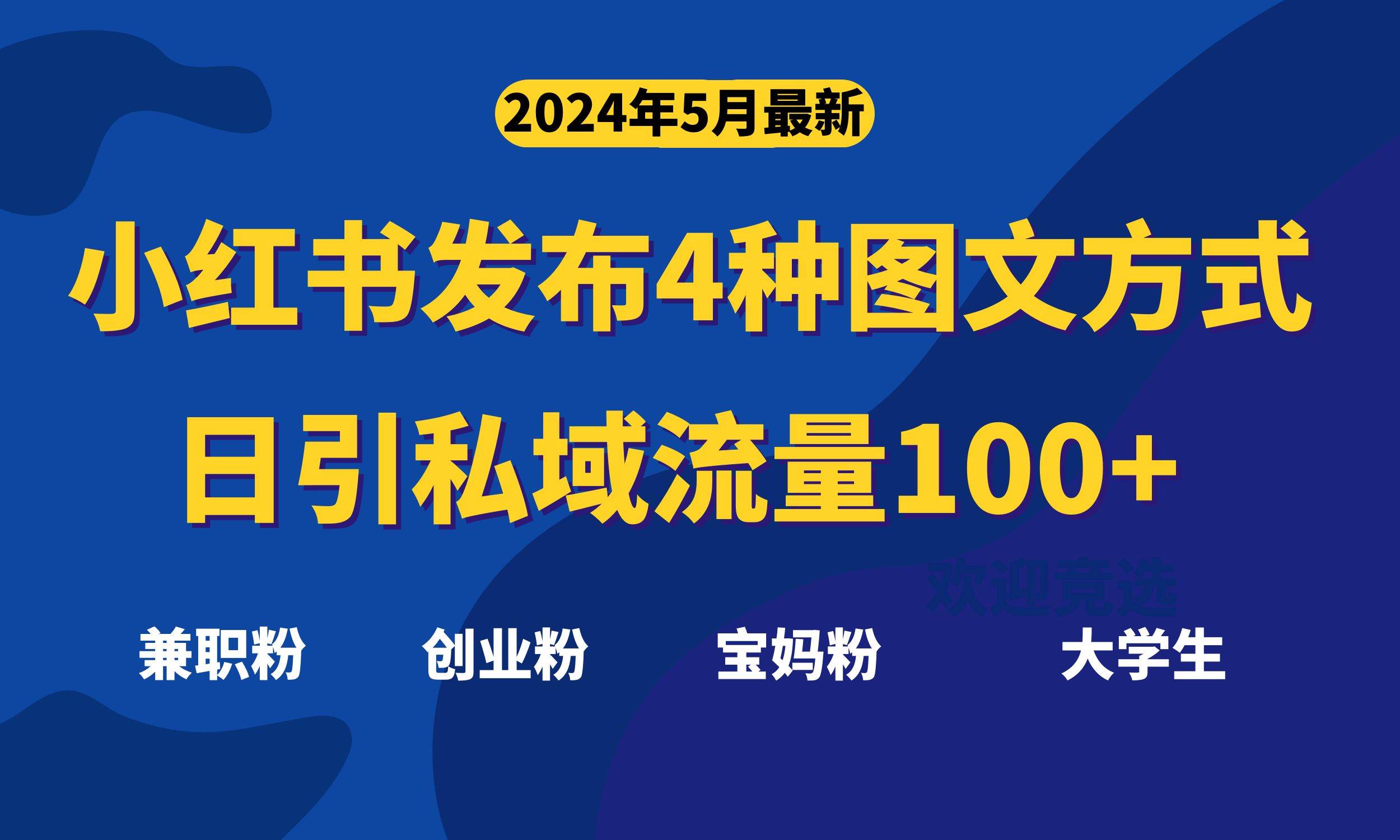 最新小红书发布这四种图文，日引私域流量100+不成问题，-荔枝网络