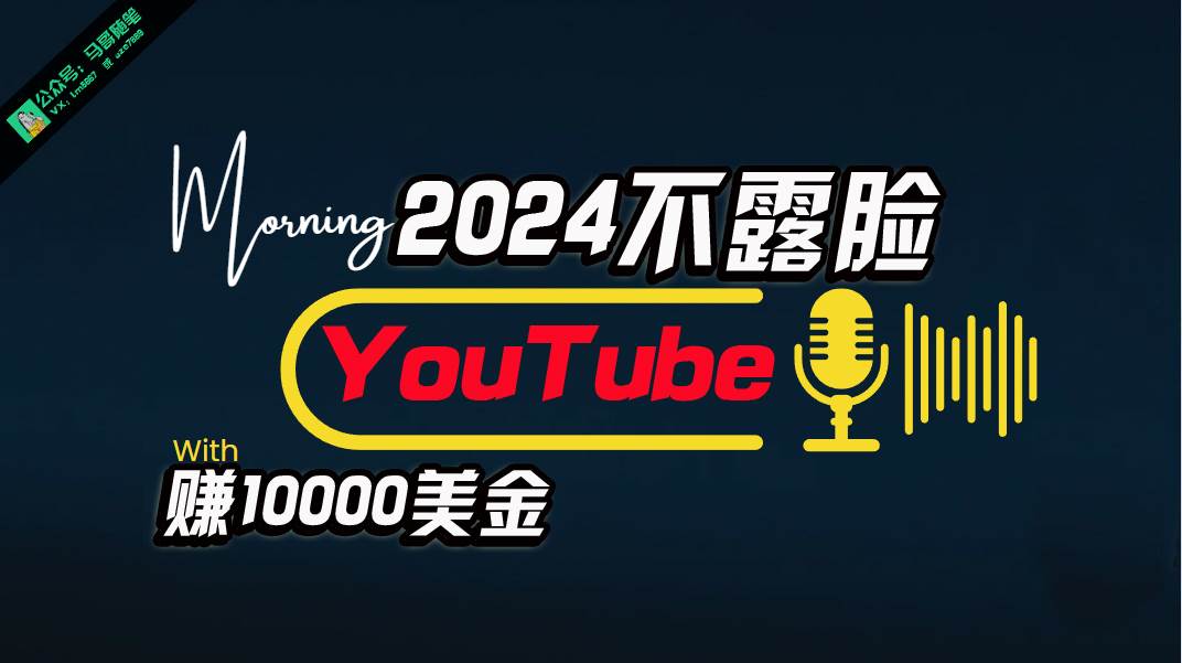 AI做不露脸YouTube赚$10000月，傻瓜式操作，小白可做，简单粗暴-荔枝网络