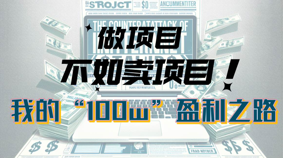 为什么做项目不如卖项目？我的100W+盈利之路-荔枝网络