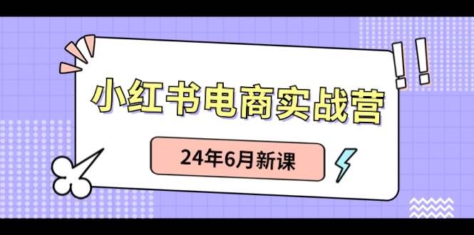 小红书电商实战营:小红书笔记带货和无人直播,24年6月新课-荔枝网络