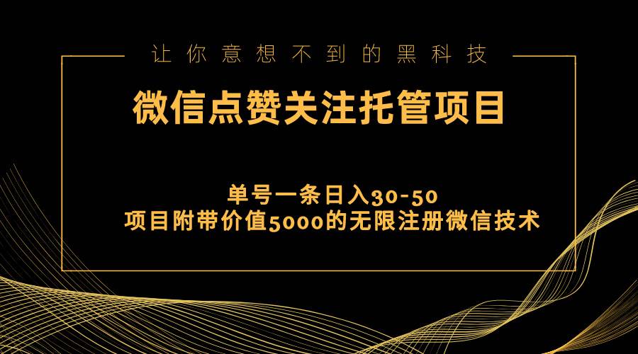 视频号托管点赞关注，单微信30-50元，附带价值5000无限注册微信技术-荔枝网络