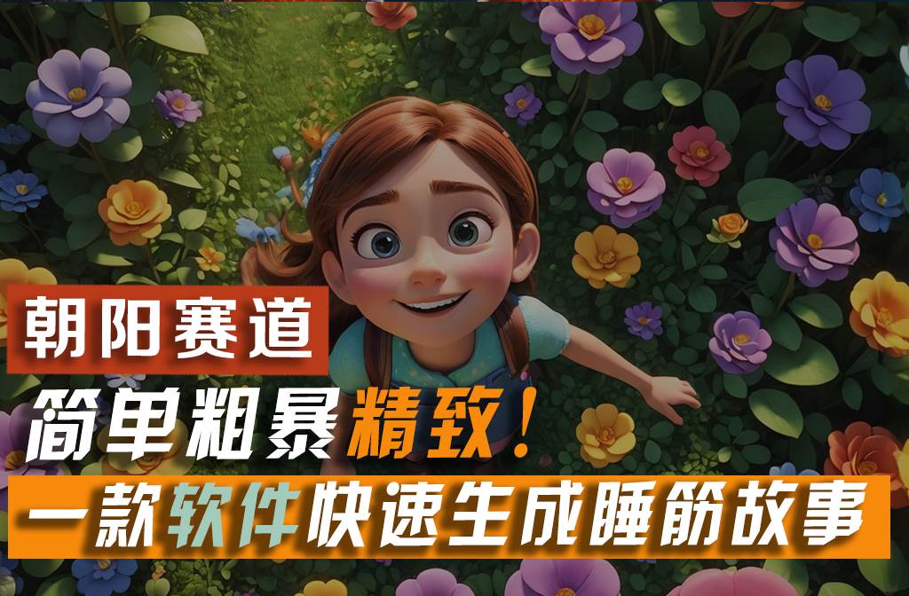 利用一款软件5分钟一条爆款睡前故事,简单粗暴精致!小白月入2w+-荔枝网络