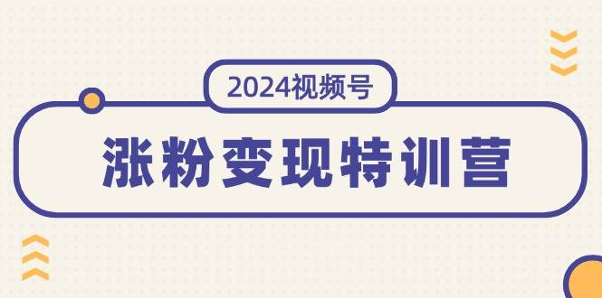 2024视频号-涨粉变现特训营：一站式打造稳定视频号涨粉变现模式（10节）-荔枝网络
