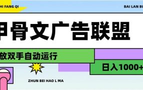 甲骨文广告联盟解放双手日入1000+-荔枝网络