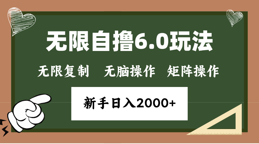 年底项目无限撸6.0新玩法，单机一小时18块，无脑批量操作日入2000+-荔枝网络